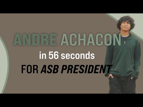 ASB President Elections | 2022 | Andre Achacon | Santa Rosa High School