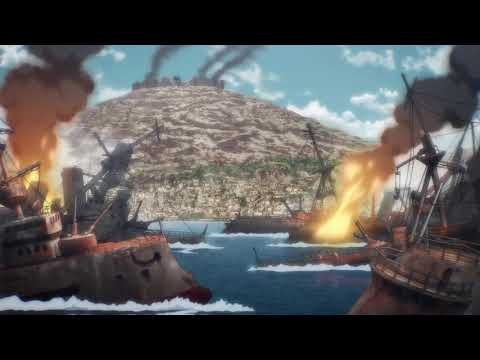 Attack on Titan The Final Season Episode 1 Beast Titan vs Battleships scene