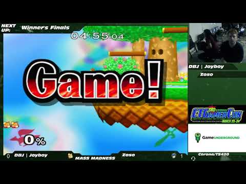 Mass Madness 22 SSBM - DBJ | Joyboy (Fox) vs. Zoso (Marth) - Melee WF