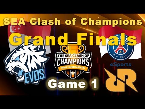 [Game 1] PSG RRQ vs EVOS SG - Grand Finals | SEA Clash Of Champions - Indonesia vs Singapore