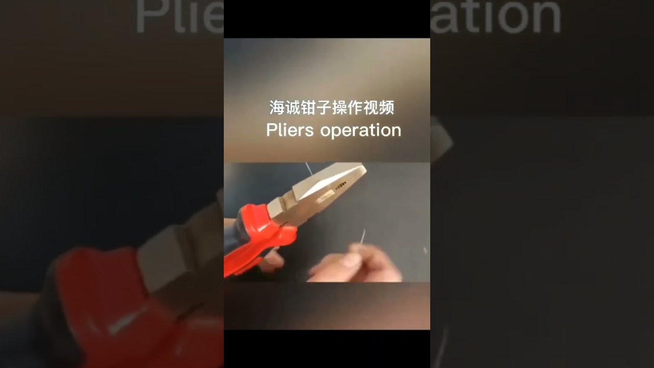 pliers operation nonsparking tools