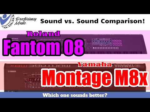 Roland Fantom 08 vs Yamaha MONTAGE M8x: Sound vs Sound Comparison! Which one SOUNDS better?
