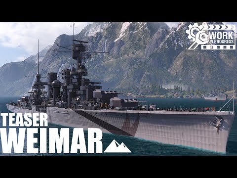 WEIMAR, Frankensteins Schiff im Hafen? Reichweite? - World of Warships | [Teaser] [Deutsch] [60fps]