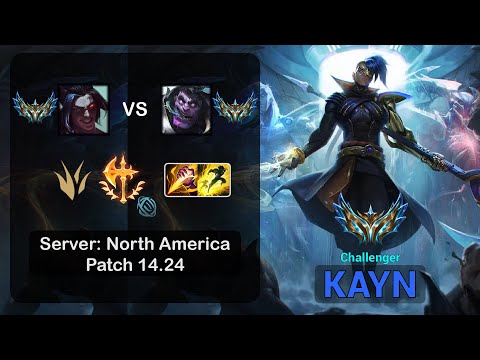 Kayn Jungle vs Dr. Mundo - NA Challenger - Patch 14.24