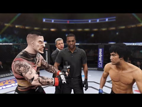 Ominous Ghoul vs. Bruce Lee (EA sports UFC 2) - Crazy UFC 👊🤪