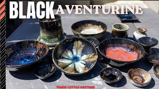 Black Aventurine: Amaco Glaze Tests