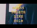 MIGHT DELETE LIKE COLE (Vizualizer 🟡) | R.Q.TEK