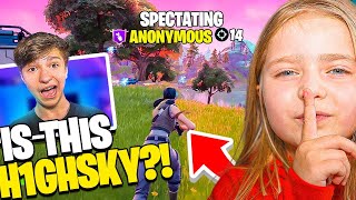 FaZe H1ghSky1 Goes UNDERCOVER In World's YOUNGEST Fortnite TOURNAMENT!