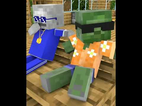 Monster School  Baby Zombie Boy and Bad Gangster   Minecraft Animation shorts version #Shorts 16