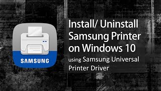 Install/ Uninstall Samsung ML 1670 Laser Printer – Samsung Printer - Samsung Universal Print Driver
