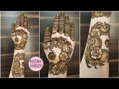*New* Classic Arabic style mehndi design for front 2021 | Heena Vahid