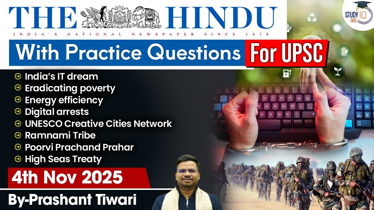 The Hindu Analysis | 4th November 2025 | The Hindu News Paper Today With Practice Questions