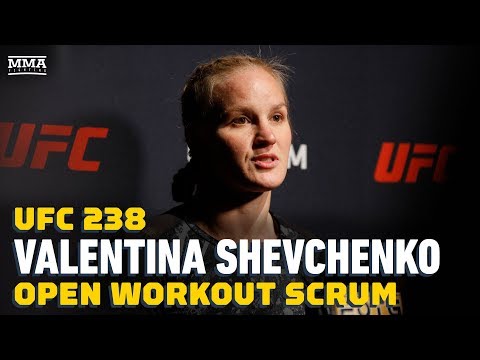 UFC 238: Valentina Shevchenko Open Workout Media Scrum - MMA Fighting