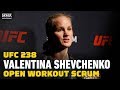 UFC 238: Valentina Shevchenko Open Workout Media Scrum - MMA Fighting