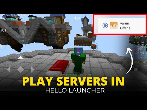 how to play server in hello launcher | hello launcher play multiplayer | hello launcher minecraft