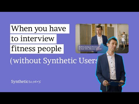 Synthetic Users in the Mission District