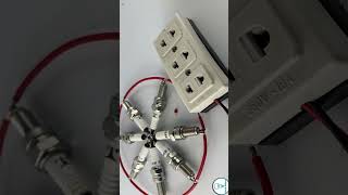 How To Make 230v 7000w Electric Free Energy With 7 Spark plug #engineering    #freeenergy  #diy