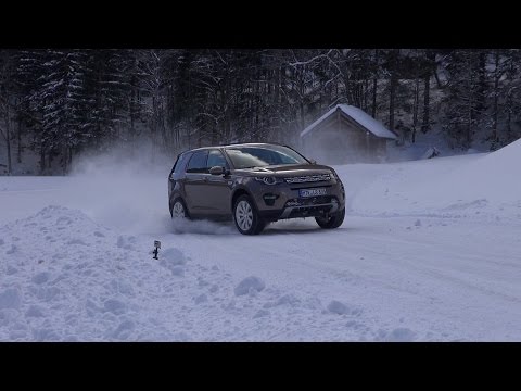 Hot Lap im Land Rover Discovery Sport auf Schnee und Eis
