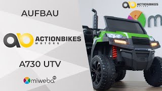 Aufbauvideo 🎬 | A730 UTV 🔧 | Actionbikes Motors | No Pain No Gain Van | 2 Sitzer