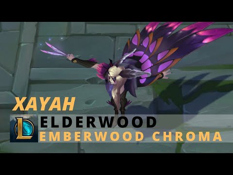 Elderwood Xayah Emberwood Chroma - League Of Legends