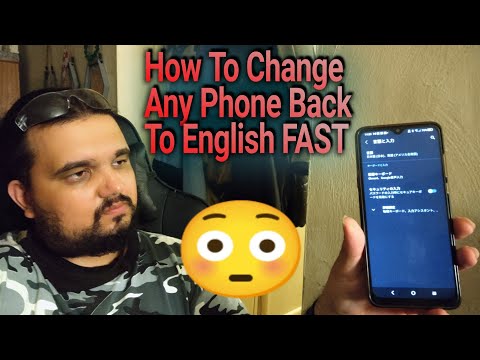 HOW To Change Any Android Phone Back To English Language Step By Step Tutorial