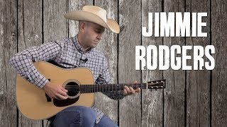 Jimmie Rodgers Style Country Strumming &amp; Fill Riffs - Waiting for a Train - Easy Guitar Lesson