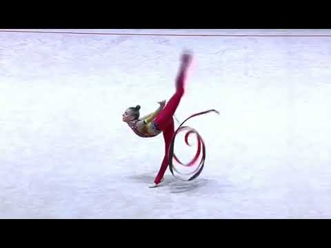 Polina Karika UKR Ribbon AA FINAL EUROPEAN CHAMPIONSHIPS 2023