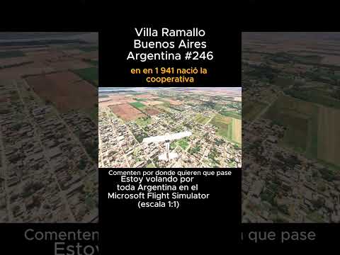 Villa Ramallo, Buenos Aires desde el Microsoft Flight Simulator #villaramallo #buenosaires #msfs