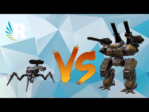 War Robots: LITTLE RAYKER VS GIANT BEHEMOTH