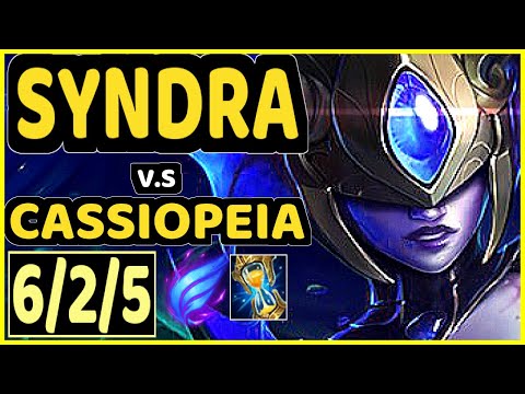 SYNDRA vs CASSIOPEIA - 6/2/5 KDA TOP CHALLENGER GAMEPLAY - NA