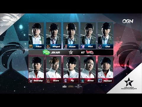 JAG vs KT Game 1 Highlights - JIN AIR GREENWINGS vs KT ROLSTER - LCK Week 9 - SPRING 2016