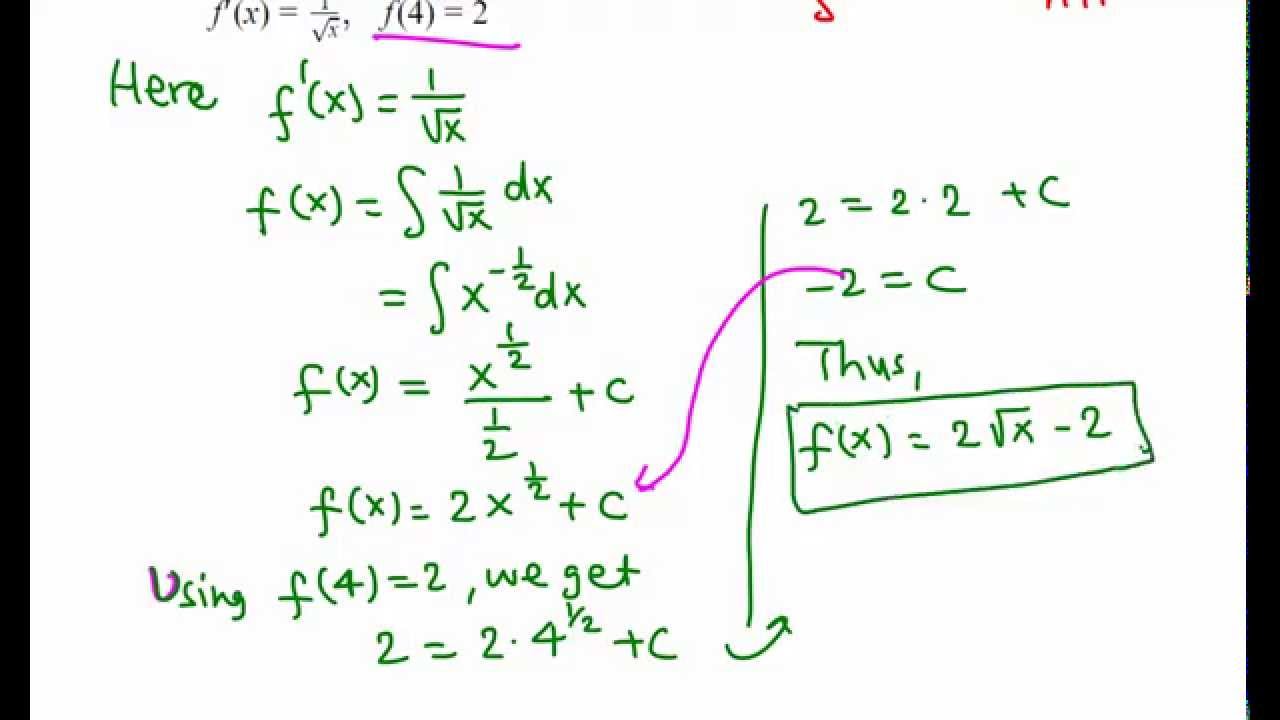 Solving an initial value problem (calculus)
