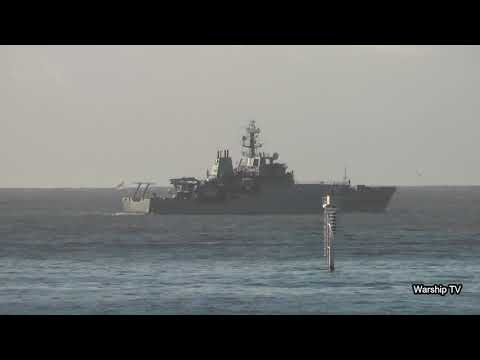 HMS ECHO H87 LEAVING DEVONPORT IN PLYMOUTH SOUND - 17th January 2020