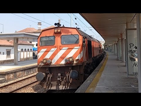 BOMBARDIER 1964 com o comboio de Godim em Rio Tinto 