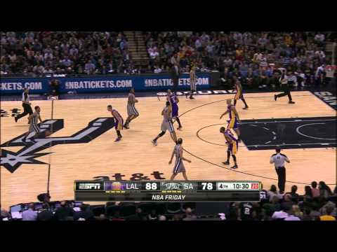 Manu Ginobli Highlights Lakers vs. Spurs 12.12.2014 - 18 Points, 4 Assists