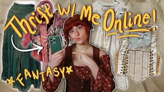 ✨ Thrift With Me ONLINE  For Ren Faire / Fantasy Clothes! #thriftwithme #renfaire