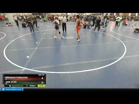 110 Lbs Cons. Round 2 - Brennan Ferguson, NC Vs Jake Buss, WI E483