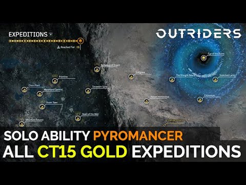 Outriders - All Expeditions Challenge Tier 15 Gold (Solo Pyromancer Ability Build)