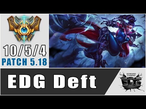 EDG Deft - Vayne vs Kalista - ADC - Season 5 - Patch 5.15 - KR SoloQ Challenger