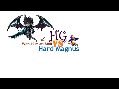 Bishop with M.ATK +19 Staff vs Hard Magnus - MapleStory video