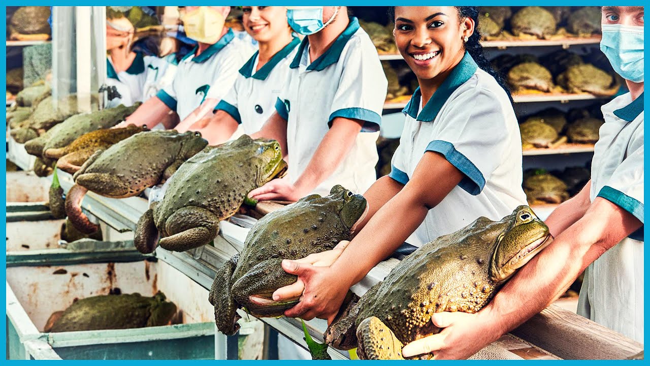 Frogs Farm - How China Farmer Raised Millions Frogs For Meat - Frog Processing in Factory
