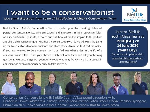 Conservation Conversations: I want to be a conservationist Youth Day Panel - 16 June 2020