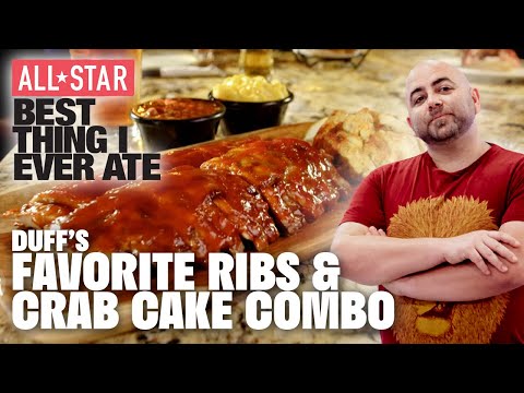 Duff Goldman's Favorite SHOWSTOPPER Ribs and Crab Cake Combo | ALL-STAR Best Thing I Ever Ate