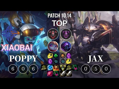 ES Xiaobai Poppy vs Jax Top - KR Patch 10.14