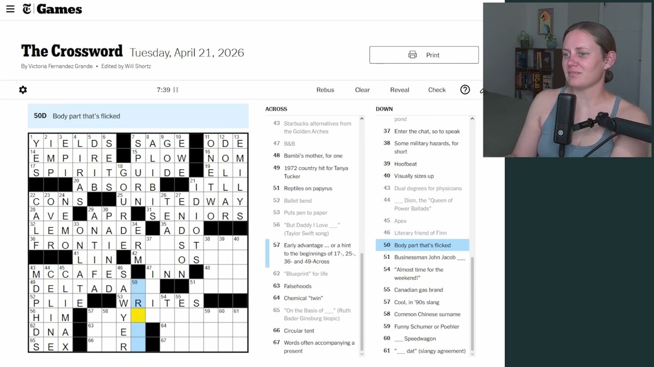 Flew through this puzzle | NYT Crossword | April 21, 2026