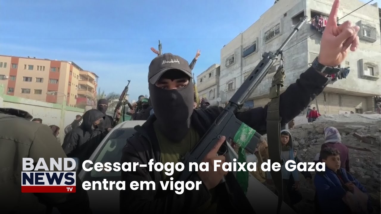 Cessar-fogo em Gaza: 3 israelenses e 95 palestinos serão liberados | BandNews TV