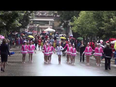 Mažoretky Minipanenky Hranice - Mistr České republiky 2015 - Pochodové defilé - Poděbrady 2015