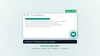 Kokobeo Chat — how to add AI live chat to your website in under a minute
