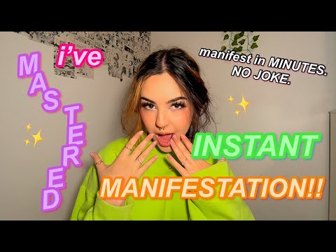 what REALLY gets you to manifest in minutes. INSTANT MANIFESTATION TUTORIAL!!