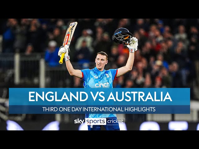 Brook’s maiden ODI hundred keeps series alive | England vs Australia | 3rd ODI Highlights